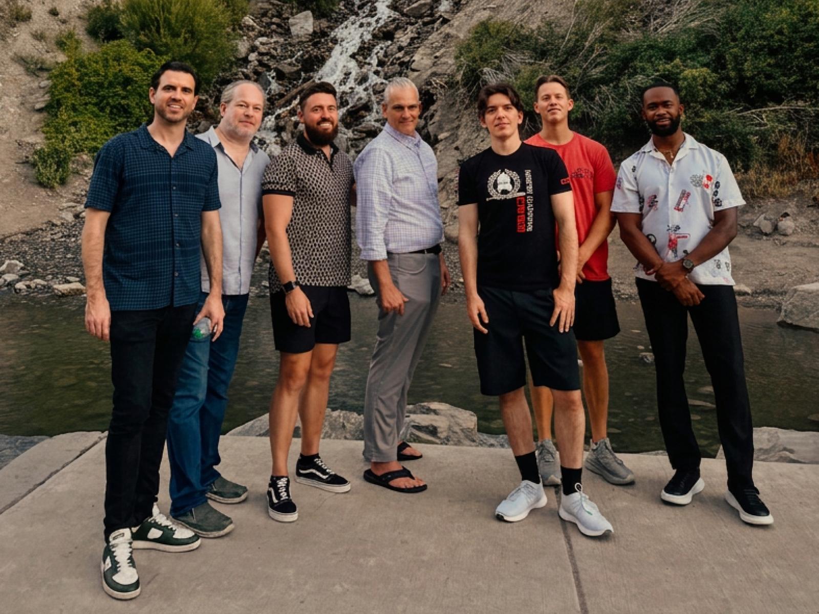 Draftable team group photo outdoors