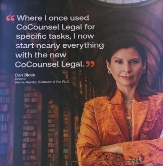 CoCounsel Legal promotional quote from a legal professional
