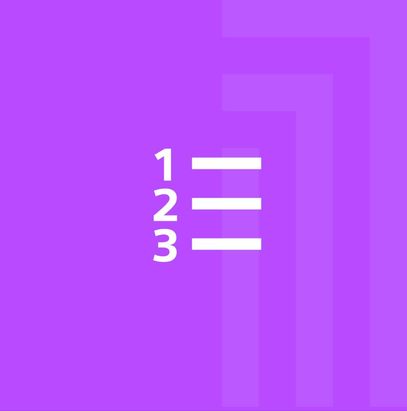 Numbered list icon