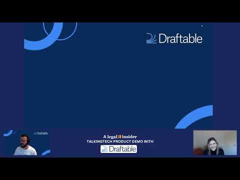 Screenshot of a Draftable webinar session